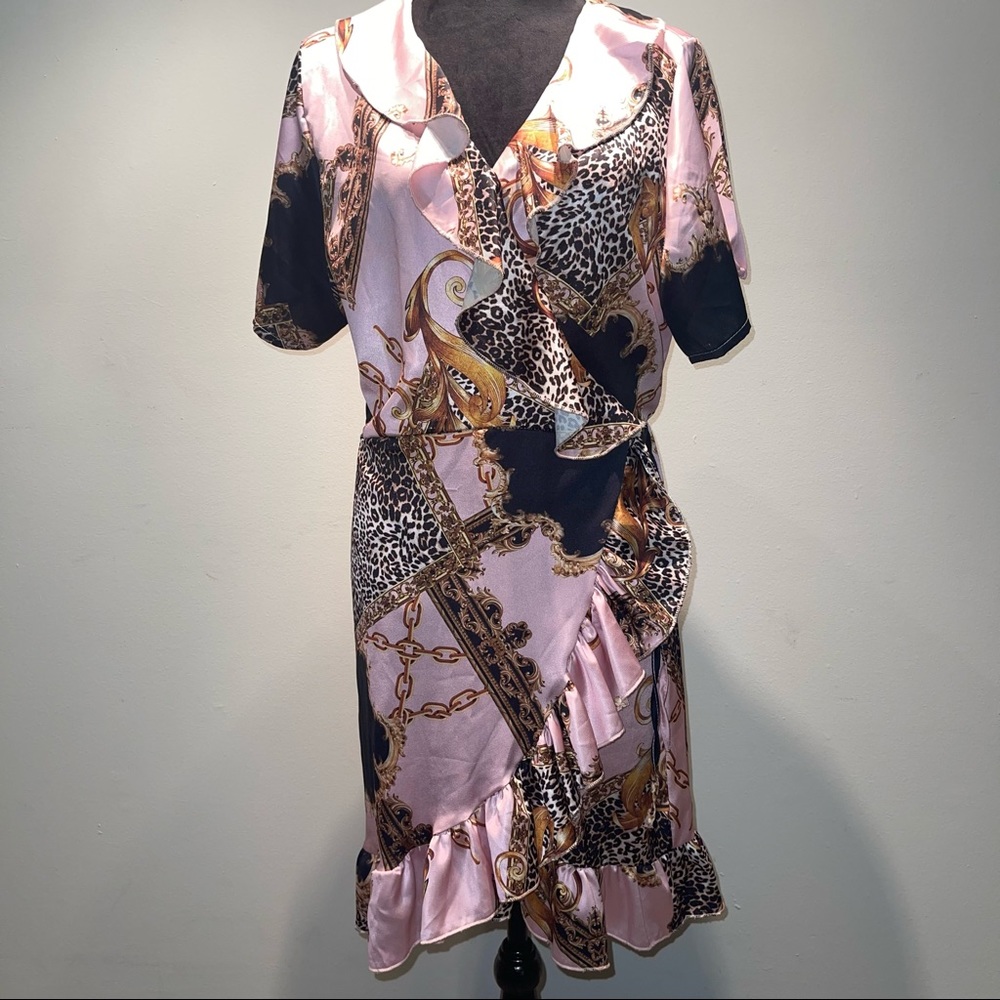 Abstract crossover dress